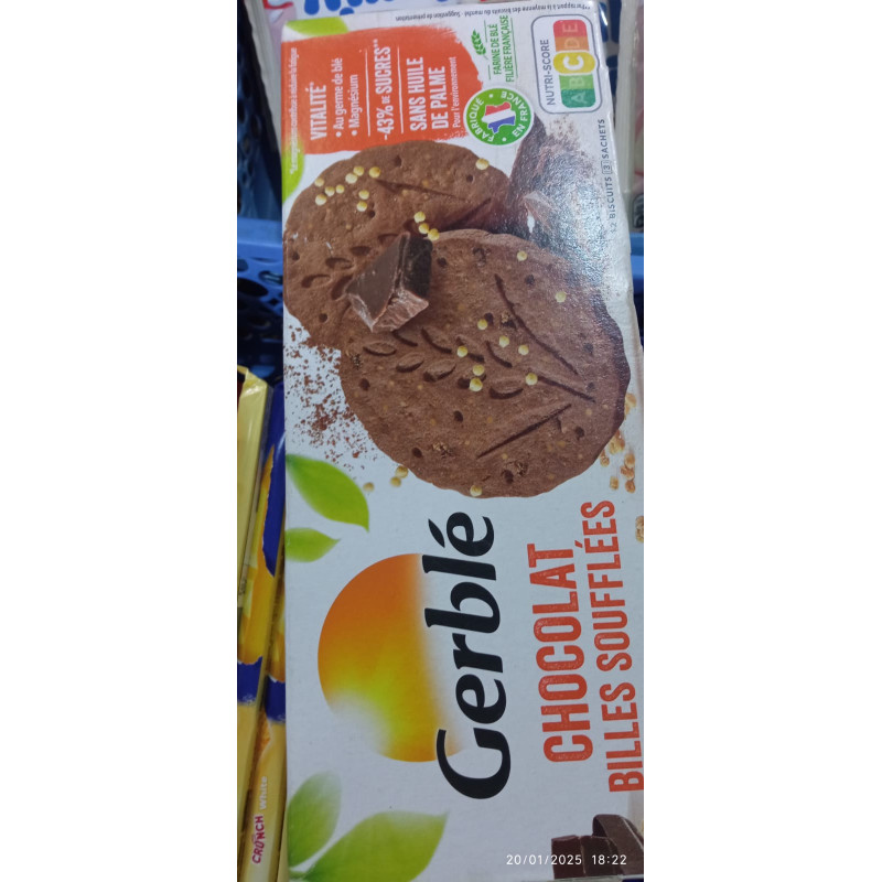 GERBLÉ BILLES SOUFFLÉES AU CHOCOLAT
